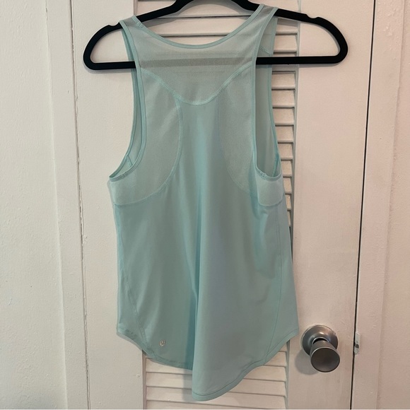 Lululemon Light Blue Athletic Work-out Top - Picture 3 of 9